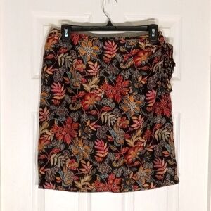 silk wrap skirt Valerie Stevens